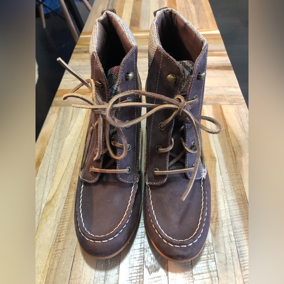 NWOT - SPERRY TOP-SIDER BAILEY WEDGES SIZE 10 - Picture 2 of 3